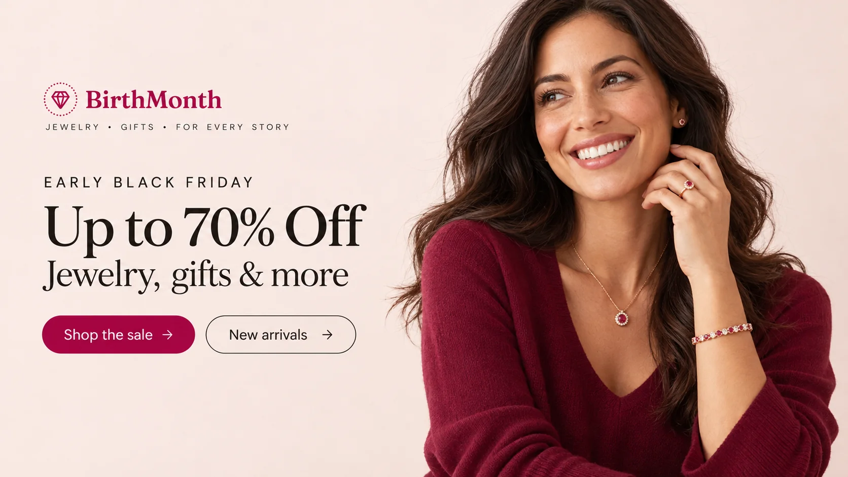 BirthMonth Early Black Friday — up to 70% off jewelry, gifts and more.